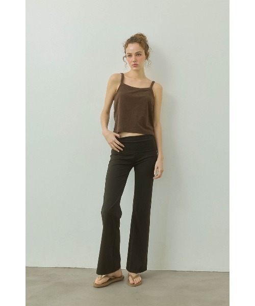 ALEXIA STAM（アリシアスタン） パンツ Turn-up Waist Flared Pants
