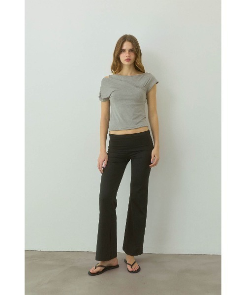 ALEXIA STAM（アリシアスタン） パンツ Turn-up Waist Flared Pants