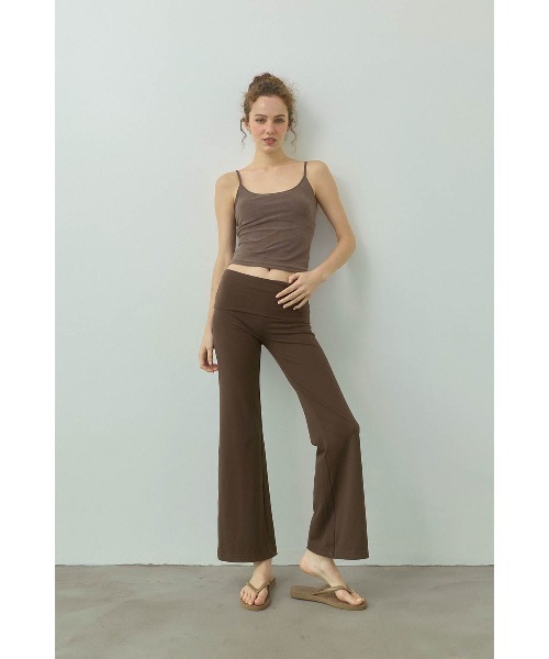 ALEXIA STAM（アリシアスタン） パンツ Turn-up Waist Flared Pants
