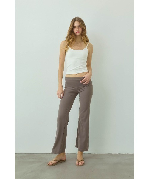 ALEXIA STAM（アリシアスタン） パンツ Turn-up Waist Flared Pants