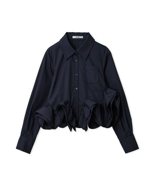 「SNIDEL」 長袖シャツ F ブルー レディース_画像4