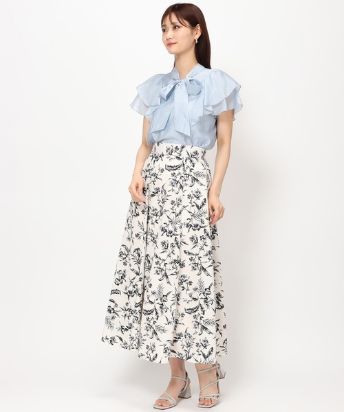 「MISCH MASCH」 ノースリーブブラウス フリ- ライトグリーン レディース_画像9