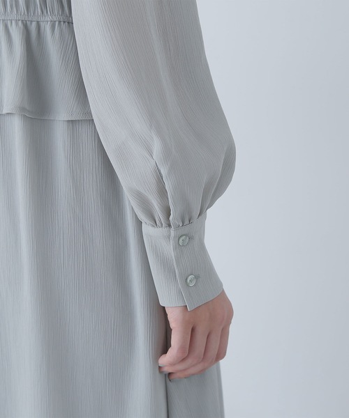 「NATURAL BEAUTY BASIC」 長袖ワンピース MEDIUM ラベンダー レディース_画像2