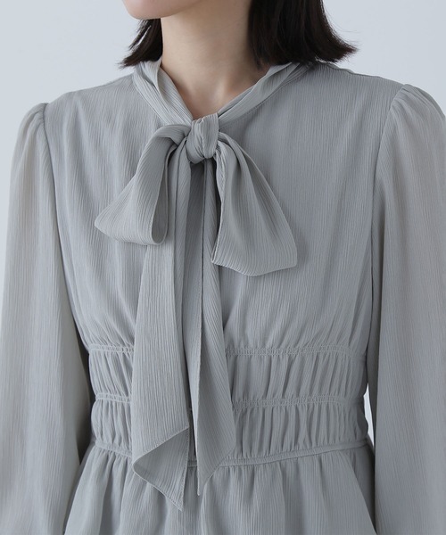 「NATURAL BEAUTY BASIC」 長袖ワンピース MEDIUM ラベンダー レディース_画像6