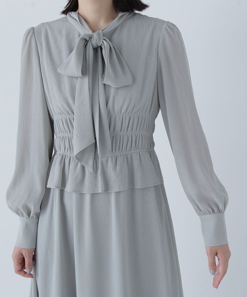「NATURAL BEAUTY BASIC」 長袖ワンピース MEDIUM ラベンダー レディース_画像8
