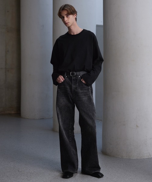 「CLEL」 デニムパンツ X-SMALL ブラック メンズ_画像8