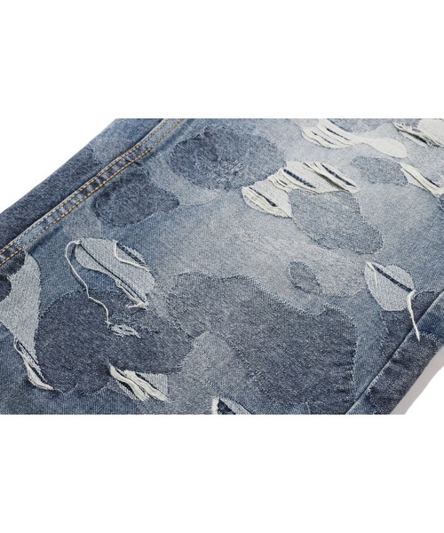 A BATHING APE（アベイシングエイプ） ジーンズ SOLID CAMO JACQUARD