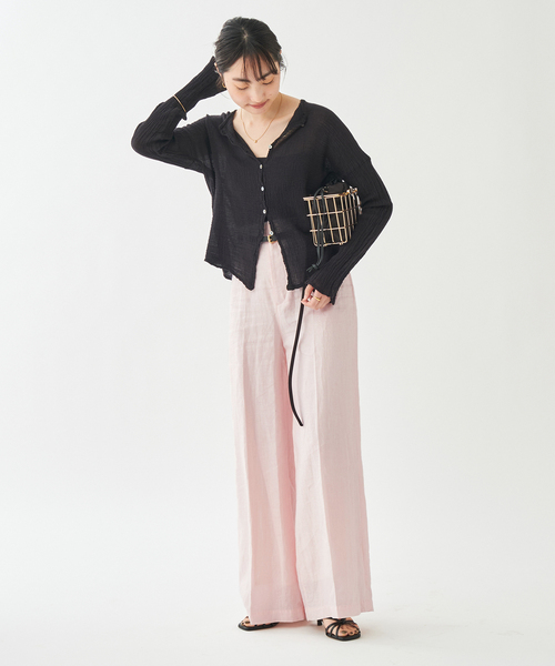 「Plage」 パンツ 38 ピンク レディース_画像7