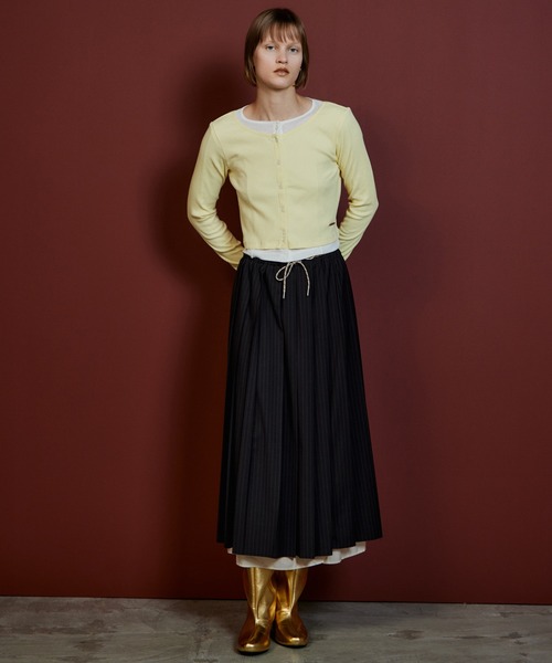 MAISON SPECIAL（メゾンスペシャル） スカート Waist Drawstring