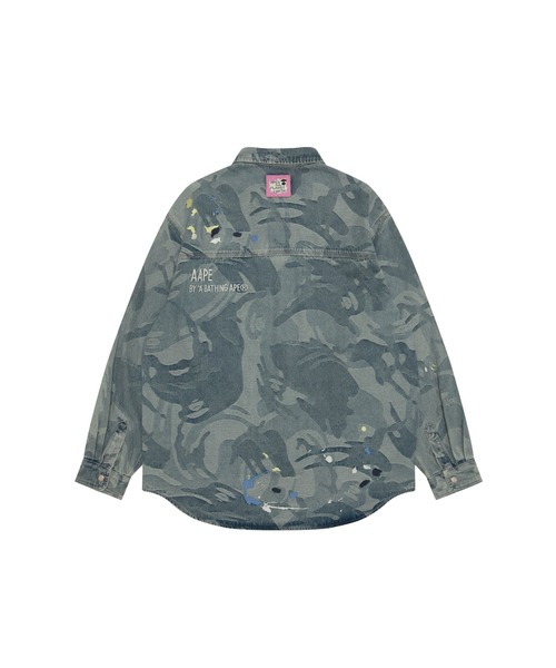 A Bathing Ape カモフラージュメッシュシャツ XXL AAPE BY A BATHING APE（エーエイプバイアベイシングエイプ） シャツ