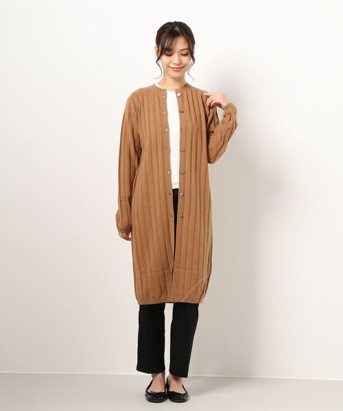 カーディガン ウールカシミヤワイドリブロングカーディガン Zozotown Paypayモール店 通販 Paypayモール