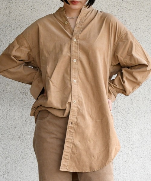 ブラウス シャツ 「Attick by Johnbull」ロングシャツ レディース メンズ