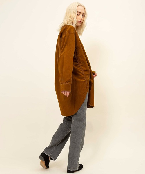 ブラウス シャツ 「Attick by Johnbull」ロングシャツ レディース メンズ Attick by johnbull ブラウス シャツ 「Attick Johnbull」ロング