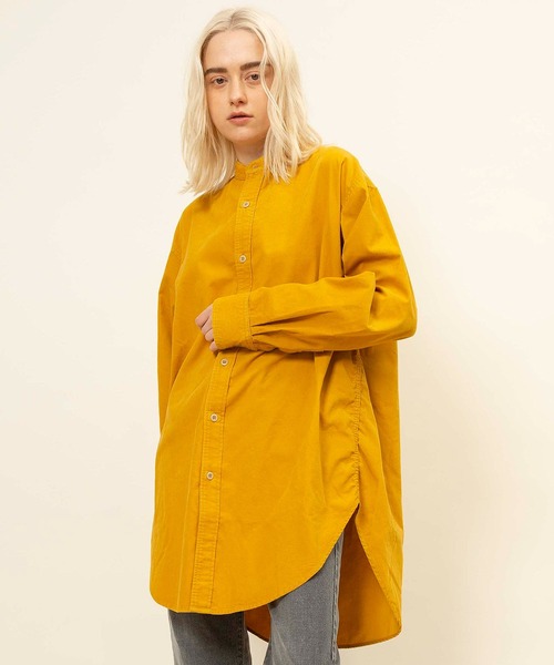 ブラウス シャツ 「Attick by Johnbull」ロングシャツ レディース メンズ Attick by johnbull ブラウス シャツ 「Attick Johnbull」ロング
