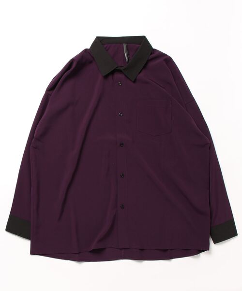 THISIS ブラウス シャツ ビッグシルエット ポリストレッチ クレリック