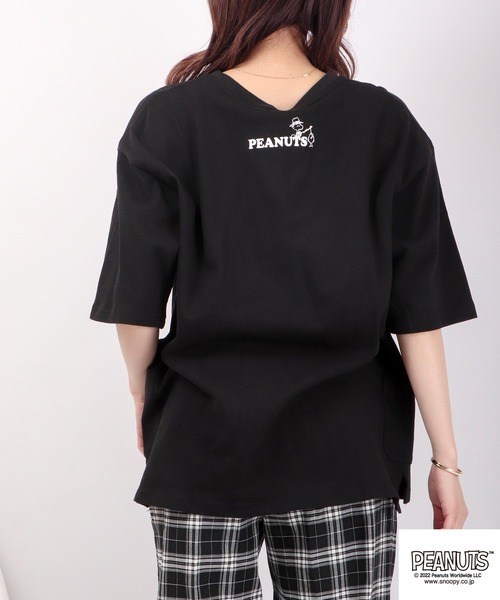 tシャツ スヌーピー「SNOOPY」O/E Heavy Weight 1Pocket T-shirts(Aloha) レディース メンズ PEANUTS tシャツ オラフ/スヌーピー オーバーサイズポケット T