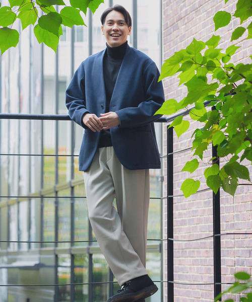 URBAN RESEARCH コート ジャケット 「UR TECH」起毛ノーカラー2B