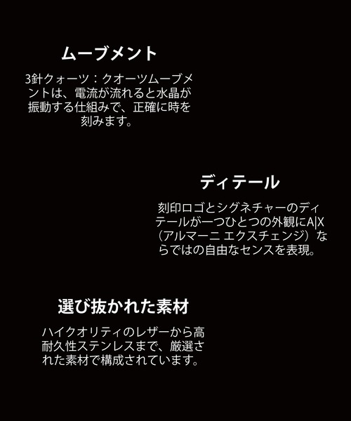 腕時計 アルマーニ・エクスチェンジ 腕時計 メンズ アナログ ステンレス AX2443 メンズ | ARMANI EXCHANGE | 09
