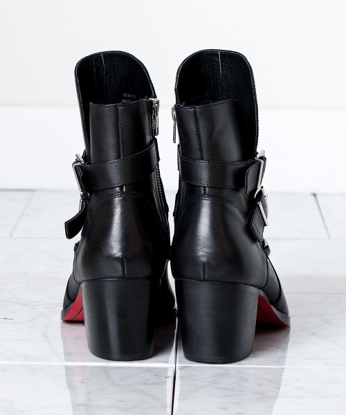 バッファローボブズ（Buffalo Bobs）/ZIGGY−GRUMET(ジギー−グルメ)カウレザー ストラップ チェーンブーツ BUFFALO BOBS（バッファローボブズ） ブーツ ZIGGY-GRUMET(ジギー