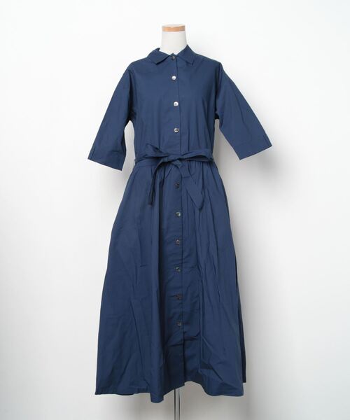 【JOURNAL STANDARD LUXE】 7分袖ワンピース MEDIUM ブルー WOMEN 72288577ZOZOTOWN