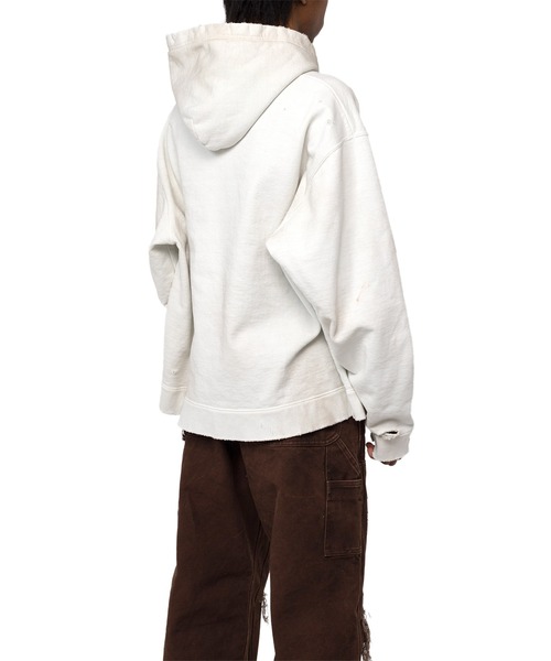 KAMIYA トレーナー スウェット Destroyed Printed Hoodie メンズ