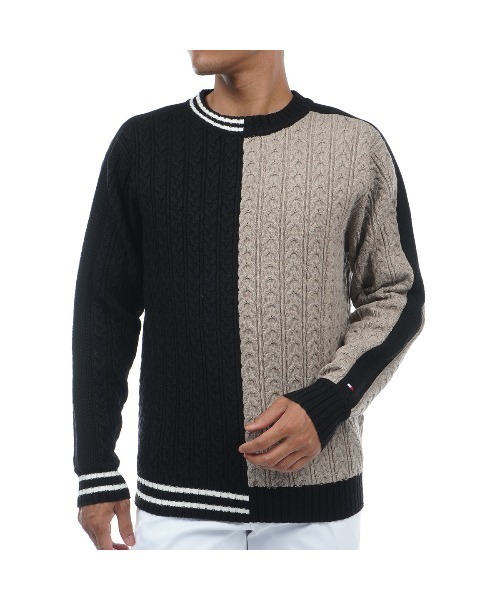 TOMMY HILFIGER GOLF セーター ニット フラッグ クルーネックセーター 