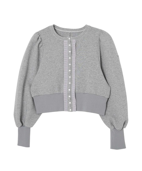 カーディガン PUFF SLEEVE CARDIGAN レディース
