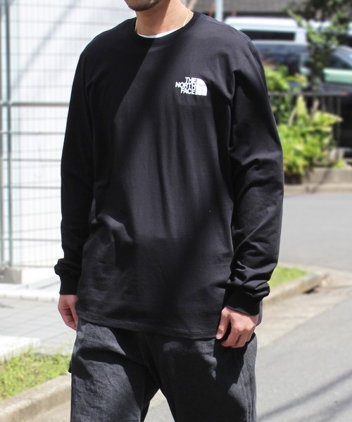 THE NORTH FACE ノースフェイス Tシャツ 長袖 ロンT カットソー メンズ M LS BOX NSE TEE ブラック グリーン パープル 黒 NF0A811N THE NORTH FACE ノースフェイス Tシャツ 長袖 ロンT カットソー