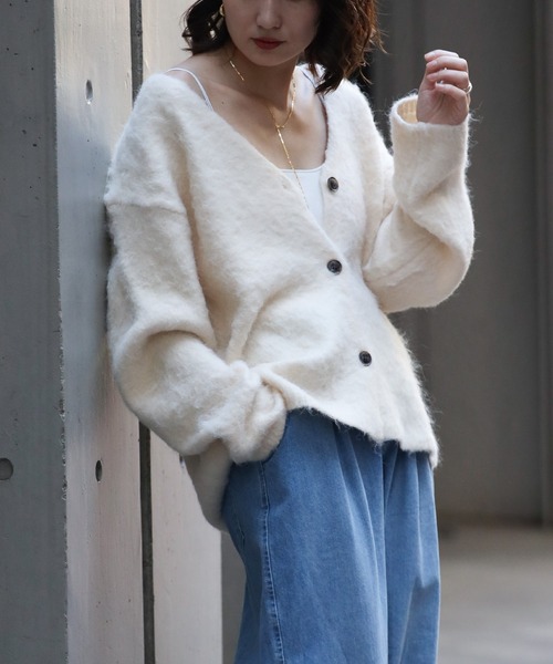Bonjour Sagan（ボンジュールサガン） カーディガン モヘアタッチ
