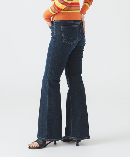 destruction flare denim pants