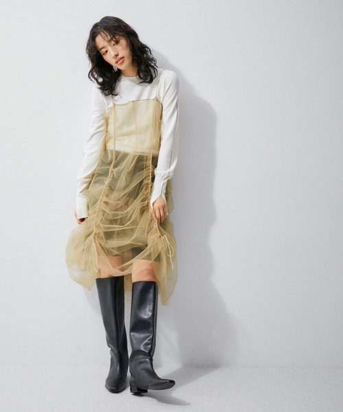 ADAM ET ROPE'（アダムエロペ） ワンピース 「逸品」ドロストリング