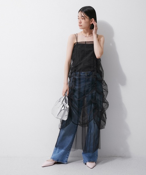 美品 ADAM ET ROPÉ ⭐︎ ドレス ワンピース ADAM ET ROPE' ワンピース 「逸品」ドロストリングチュール