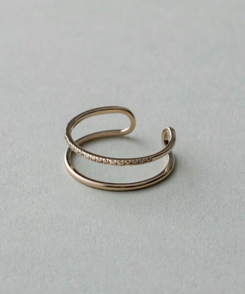ete ダブルラインリング ロウ］ ダブルライン リング | ete bijoux