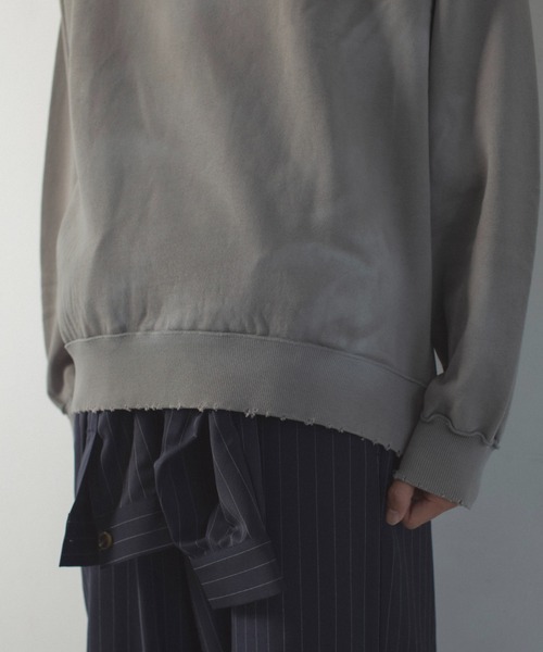 NEIGHBORHOOD ダメージ加工　フェード　スウェット　トレーナー　 L セール】damage fade processing cw logo sweat / ダメージ