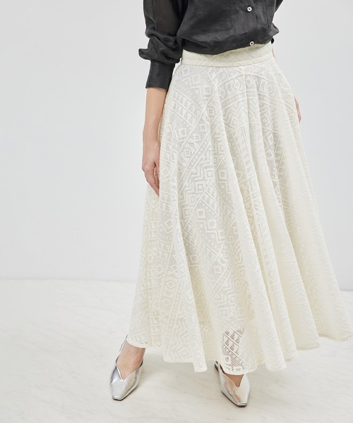 新品alice+olivia 60'sジオメトリックアート×スカーフヘムスカート Alice+Olivia - 新品alice+olivia 60'sジオメトリックアート
