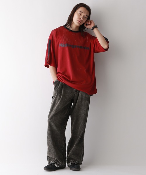 Ridingmania Tシャツ ホワイト 定価28600円 White Mountaineering 23SS OVERSIZED T-SHIRT WITH