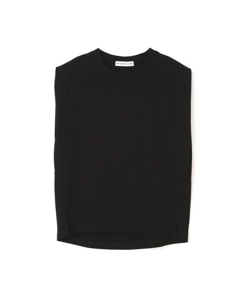 【未使用・タグ付】PINKY &amp; DIANNE ラッフルカットソー38(M)黒 WEB/店舗限定カラー］ラッフルアクセントボウタイブラウス