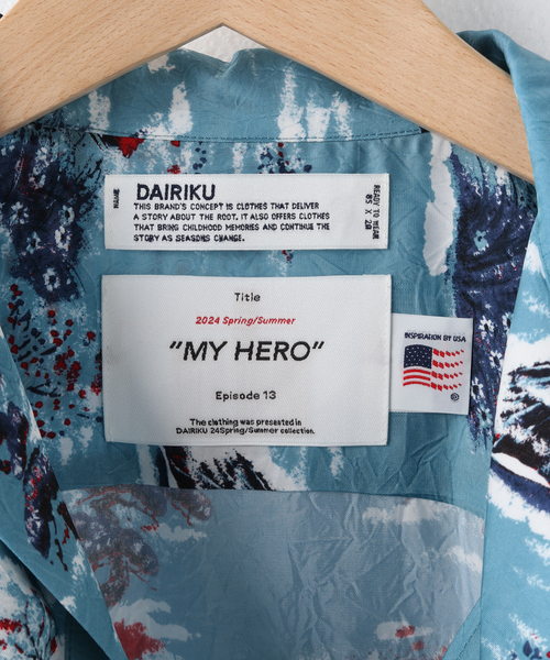 DAIRIKU シャツ 「DAIRIKU / ダイリク」Cliff Aloha Rib Shirt