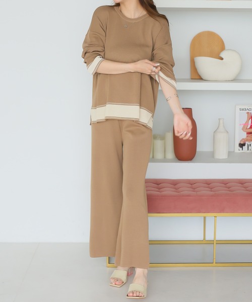 Girly Doll（ガーリードール） セットアップ セットアップ 配色ニット 