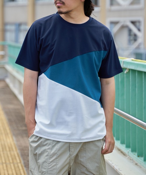 ikka（イッカ） tシャツ 「コスパ最強／親子コーデ」速乾COOL斜め