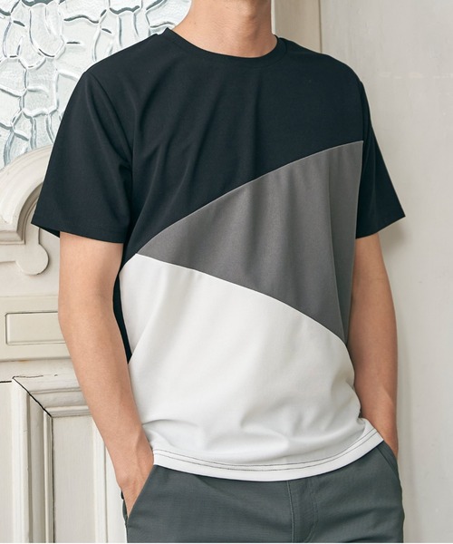 ikka（イッカ） tシャツ 「コスパ最強／親子コーデ」速乾COOL斜め