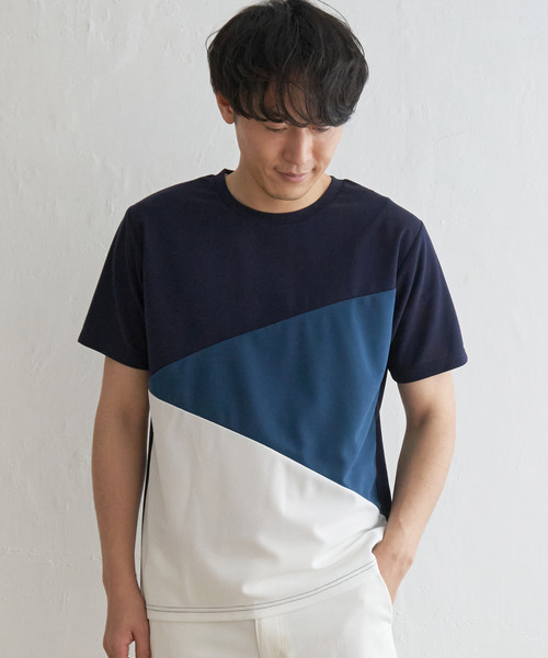 ikka（イッカ） tシャツ 「コスパ最強／親子コーデ」速乾COOL斜め