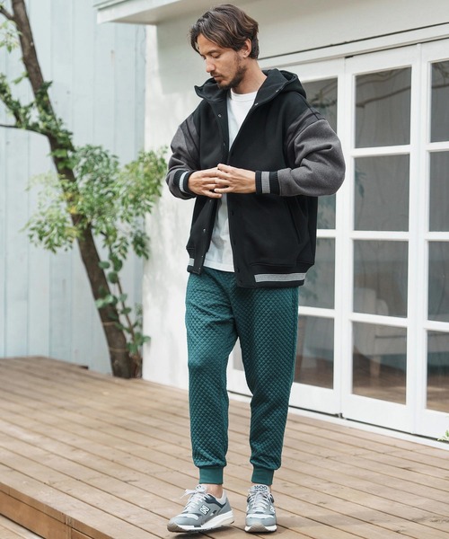 CAMBIO（カンビオ） スタジャン mj10045-Back Brushed Sweat Hooded