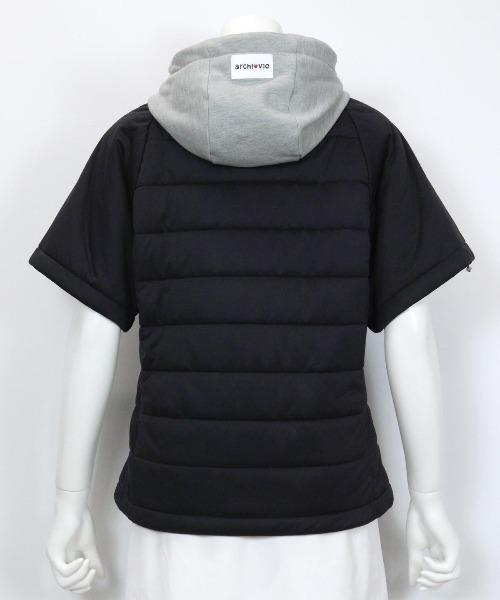 アルチビオARCHIVIO2024年秋冬保温発熱半袖ブルゾンサイズ40 archivio（アルチビオ） ブルゾン アウター 「LADIES」保温発熱半袖