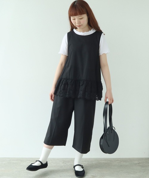 bulle de savon ブラウス シャツ 3ren lace ノースリブラウス