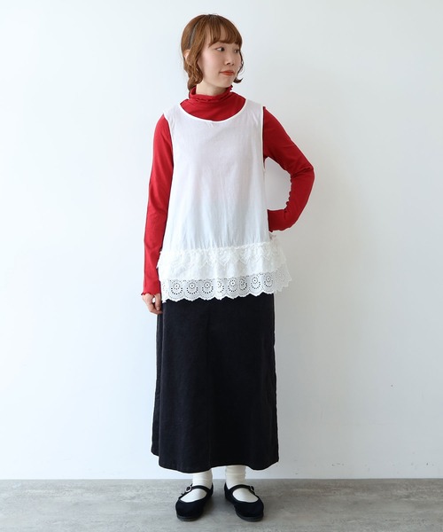 bulle de savon ブラウス シャツ 3ren lace ノースリブラウス