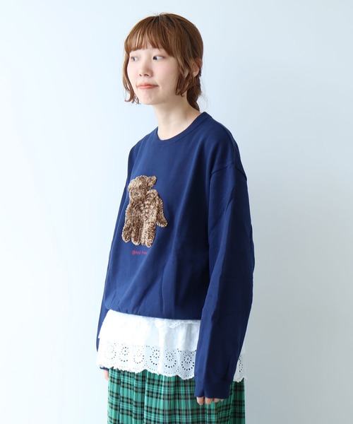 bulle de savon（ビュルデサボン） ブラウス シャツ 3ren lace