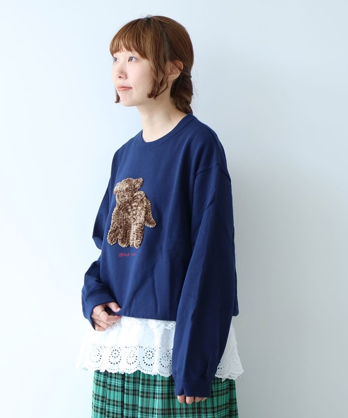 bulle de savon ブラウス シャツ 3ren lace ノースリブラウス