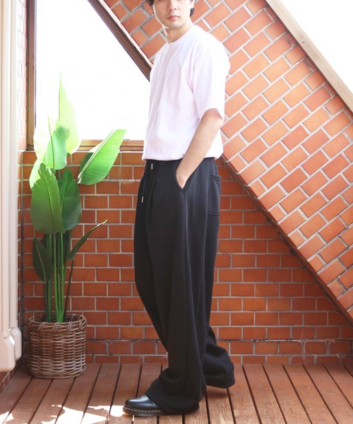 8 スウェットパンツ ジャージ ダブルタック極太スエットパンツ メンズ