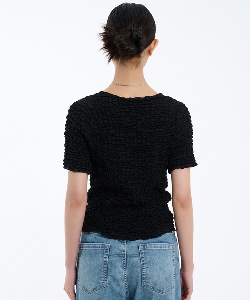 PUBLIC TOKYO tシャツ シャーリングハーフスリーブTOP